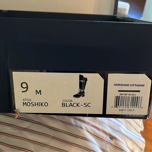 ❣️ ISO!❣️Adrienne Vittadini Moshiko Black Equestrian Riding Boots - Size 8.5